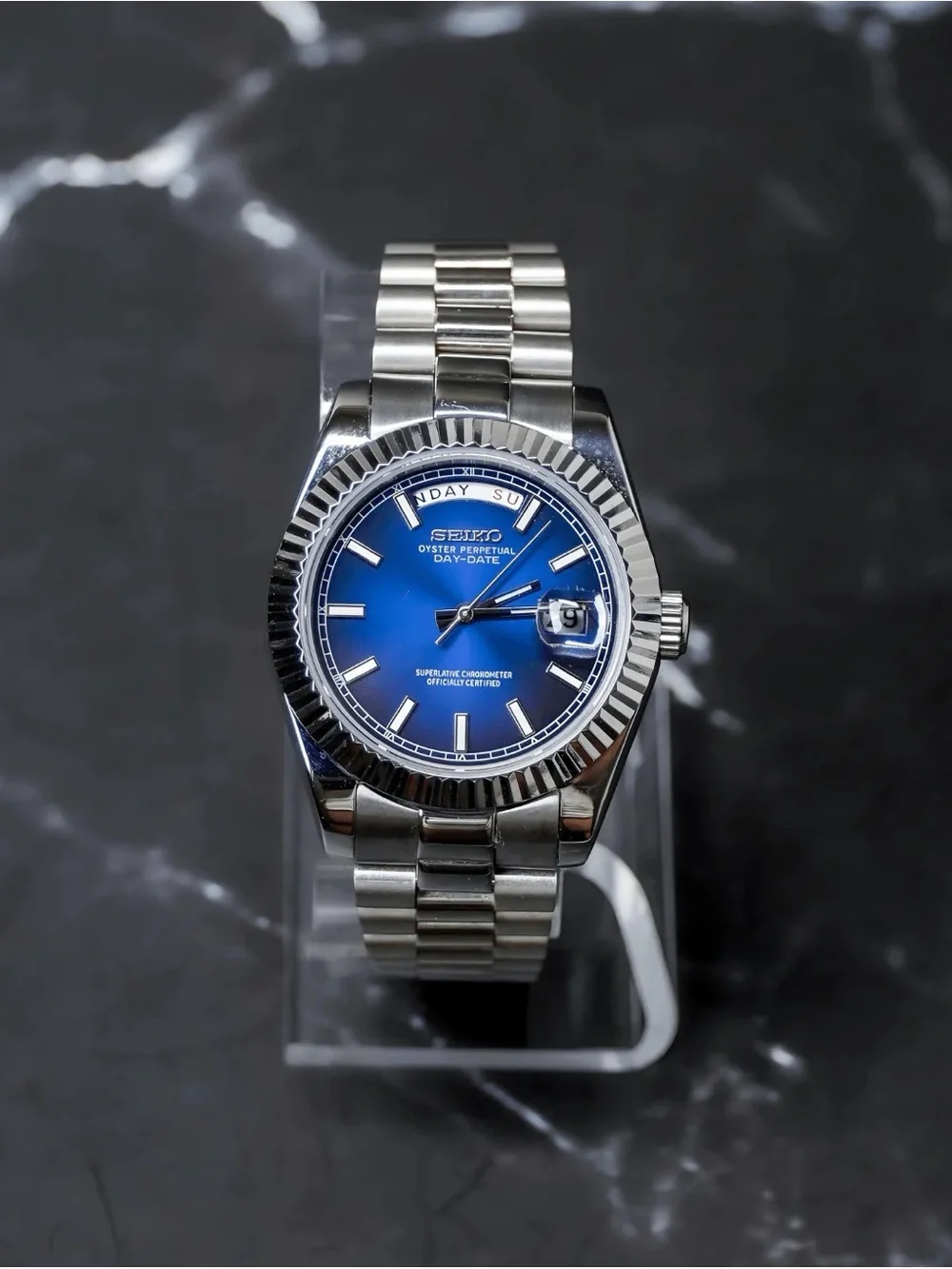 Seiko Mod: Blue Day-Date
